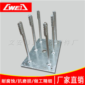 直腿加焊端頭筋型預埋件